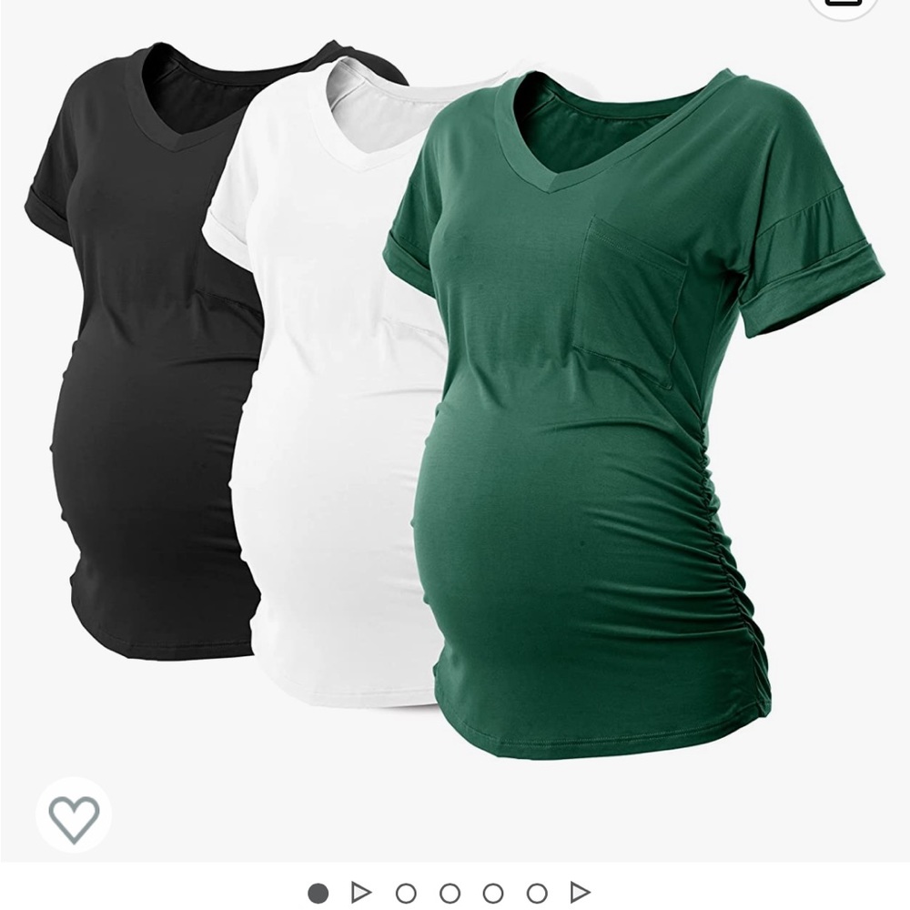 Maternity V neck tees pack of 3